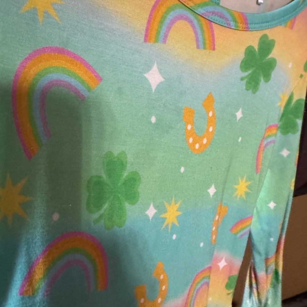 Bums & Roses St. Patrick’s Ruffle Dress - Picture 2 of 4